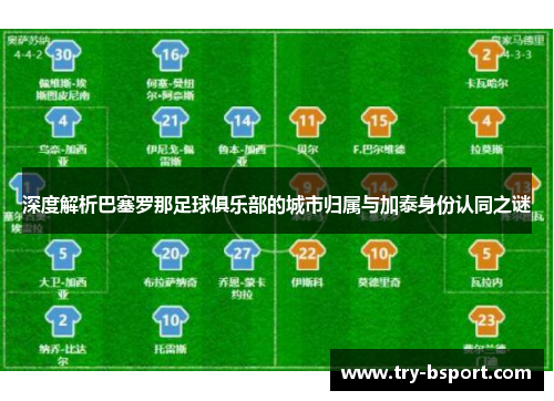 深度解析巴塞罗那足球俱乐部的城市归属与加泰身份认同之谜