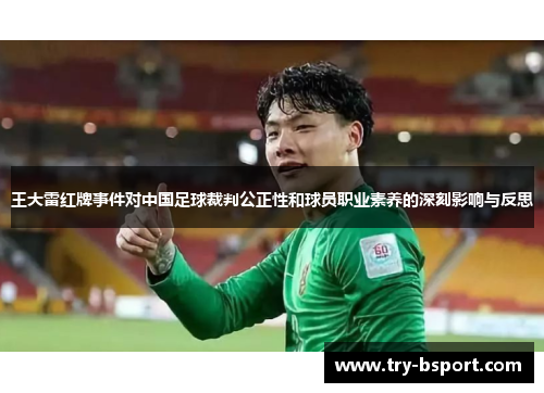 王大雷红牌事件对中国足球裁判公正性和球员职业素养的深刻影响与反思